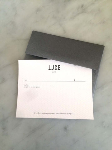 Gift Certificate. 25.